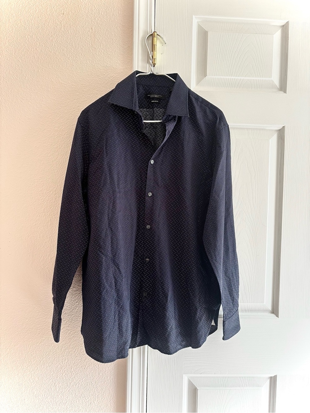 John Varvatos USA Shirt Mens Blue Button Down Long Sleeve Lightweight Top L